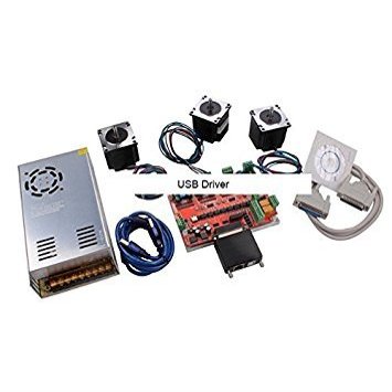 4 Axis CNC Nema23 Stepper Motor Kit USB Driver CNC Motion Controller