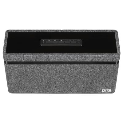 Solis Audio Retro SO-3000 Bluetooth Stereo Shelf Systems Speaker Hi-Res Smart Wi-Fi Wireless Speaker with Google Chromecast Built-in (Black/Chalk)