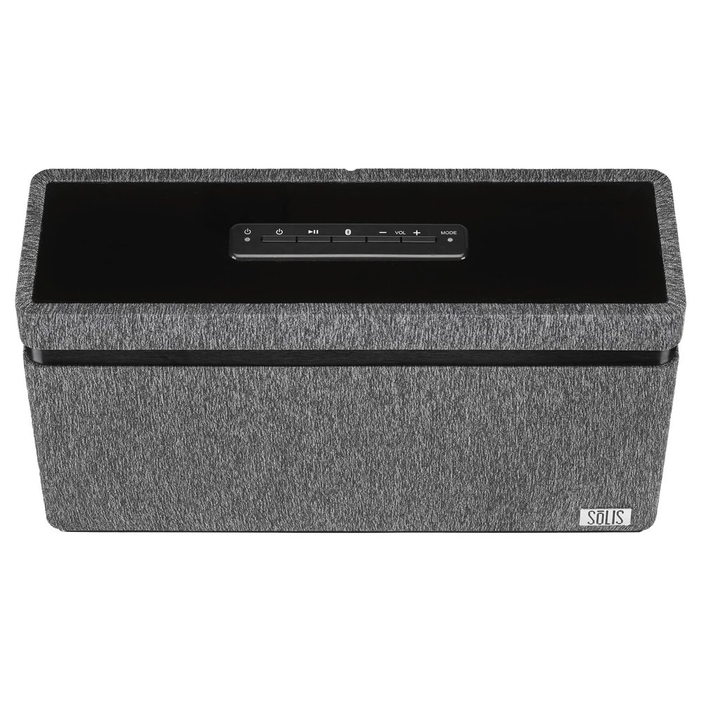 Solis Audio Retro SO-3000 Bluetooth Stereo Shelf Systems Speaker Hi-Res Smart Wi-Fi Wireless Speaker with Google Chromecast Built-in (Black/Chalk)