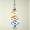 Triple Beauty Pastel Pearls in Champagne, French Rose and Light Blue Ceiling Fan Pull Chain view 2