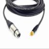 12 Foot Pro Audio Neutrik XLR Female to Neutrik RCA Male Cable by Custom Cable Connection view 2