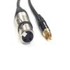 12 Foot Pro Audio Neutrik XLR Female to Neutrik RCA Male Cable by Custom Cable Connection view 4