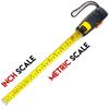 Metric Tape Measure 16ft 5M Retractable with Dual Inch Centimeter Scale, Shock Absorbent Rubber Case, Thumb Lock, Belt Clip and Wrist Strap, Precision Measuring Tape for Contractors DIY view 4