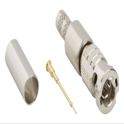 034-1107-12G - RF/Coaxial Connector, HD BNC Coaxial, Straight Plug, Crimp, 75 ohm, Belden 1855A, 4855R