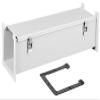 F-44LN2 - Raceway Duct Fitting, Nipple, Steel, Grey, 51 mm, 102 mm, 102 mm, F10 Series view 1