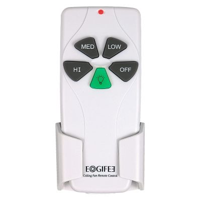 Eogifee 53T Ceiling Fan Remote Control Adjustable 3 Speed,Light Dimmer Control Replacement of Hampton Bay Harbor Breeze Hunter KUJCE9103 FAN-11T FAN-53T 2AAZPFAN-53T