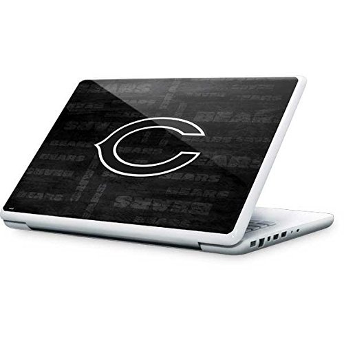 Skinit Decal Laptop Skin Compatible with MacBook 13-inch - Officially Licensed NFL Chicago Bears Black & White Design