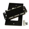 MyCableMart Wallplate: Single-Gang Decora with Brush Pass-thru, Black view 2