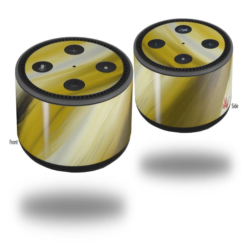 Skin Wrap Decal Set 2 Pack for Amazon Echo Dot 2 - Paint Blend Yellow (2nd Generation ONLY - Echo NOT Included)
