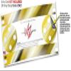 Skin Wrap Decal Set 2 Pack for Amazon Echo Dot 2 - Paint Blend Yellow (2nd Generation ONLY - Echo NOT Included) view 3