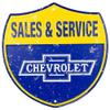 Signs 4 Fun SHACS Chevy Service, Shield Sign view 1