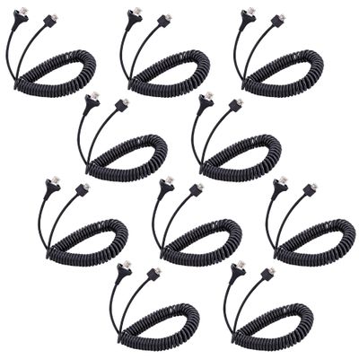Arrowmax 10 Pack CABLE-AMM300-K30-6PIN Cable 6 Pin for Kenwood KMC-30 Mobile Microphone TK-780 TK-860 TK-868 TK-880