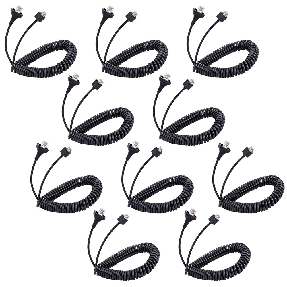 Arrowmax 10 Pack CABLE-AMM300-K30-6PIN Cable 6 Pin for Kenwood KMC-30 Mobile Microphone TK-780 TK-860 TK-868 TK-880