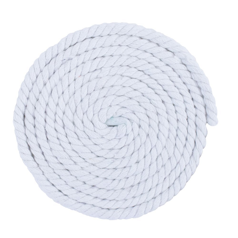 West Coast Paracord Twisted 3 Strand Natural Cotton Rope Artisan Cord  1/4, 1/2, 5/8, 3/4 and 1 Inch Diameters  10, 25, 50, 100 Feet