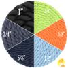 West Coast Paracord Twisted 3 Strand Natural Cotton Rope Artisan Cord  1/4, 1/2, 5/8, 3/4 and 1 Inch Diameters  10, 25, 50, 100 Feet view 3