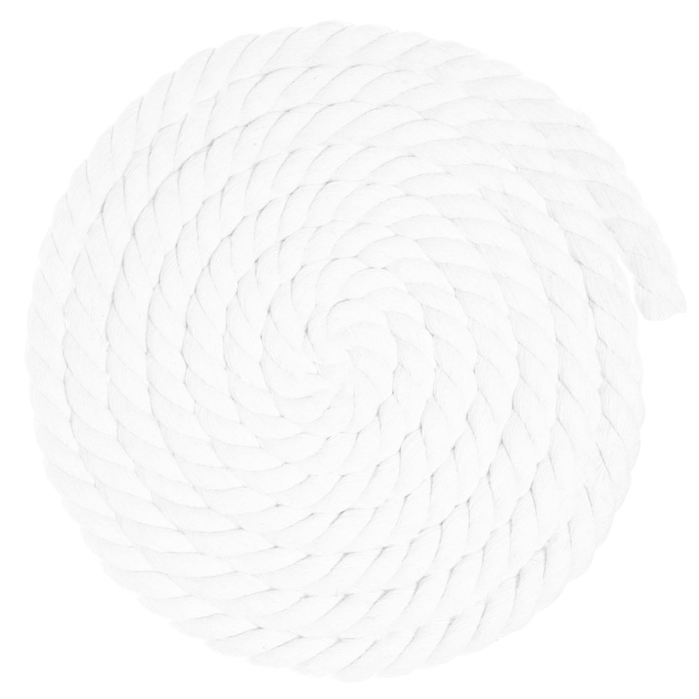 West Coast Paracord Twisted 3 Strand Natural Cotton Rope Artisan Cord  1/4, 1/2, 5/8, 3/4 and 1 Inch Diameters  10, 25, 50, 100 Feet