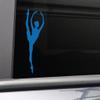 Ballet Dancer Vinyl Decal Laptop Car Truck Bumper Window Sticker, 7" x 2.5", Blue view 1