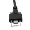 JSER USB 3.1 Type-C Dual Screw Locking to Standard USB3.0 Data Cable 1.2m Panel Mount Type for Industrial Camera view 2