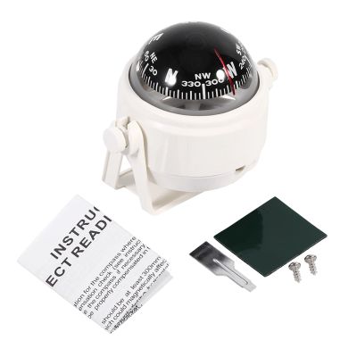 Car Mount, Multi-Functional Sea Marine Navigation Bracket Mount Voyager Boating for Car Marine Boat Ship Truck (White)