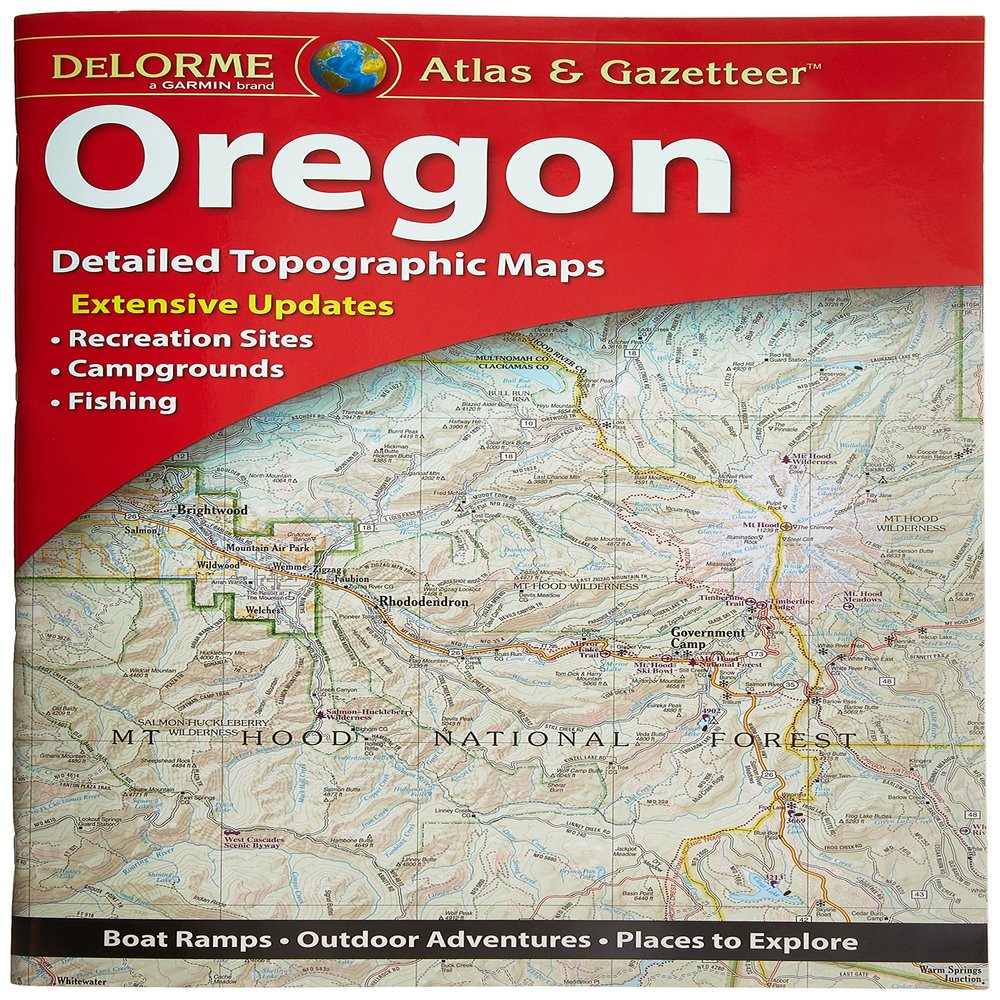 Garmin Delorme Atlas & Gazetteer Paper Maps- Oregon Atlas & Gazetteer (010-12657-00)