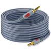 Ruaeoda 3.5mm Aux Audio Cable 30 ft, AUX Cord Braid 3.5mm to 3.5 mm Stereo Audio Cable 1/8 Shielded AUX Headphone Cable Extension Male to Male Outdoor Auxillary Stereo Audio Cable Cord view 1