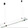 Spancraft Glass CR-4.75x36-Black Crane Glass Shelf, Black, 4.75" x 36" view 1