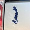 Nashville Decals Mermaid Vinyl Decal Laptop Car Truck Bumper Window Sticker, 8" x 3.25", Navy view 1
