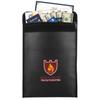 Fireproof Money & Document Bag, MoKo File Document Organizer 15" x 11" Fire & Water Resistant Cash & Envelope Holder, Protect Your Valuables, Documents, Money, Zipper Closure for Protection, Black view 1