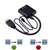1080P HDMI Male to VGA Female Video HDTV Converter Adapter With Audio Cable (Black) view 2