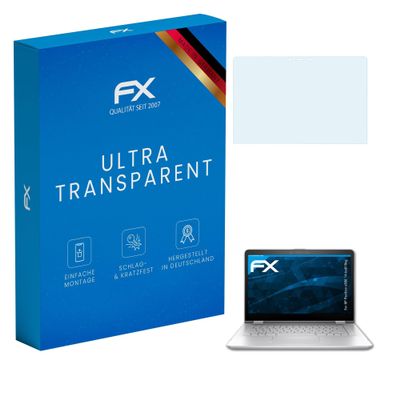atFoliX Screen Protection Film compatible with HP Pavilion x360 14-ba018ng Screen Protector, ultra-clear FX Protective Film (2X)