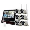 (2022 Upgraded Ver.) [8CH] Crystal Vision CVT9608E-3010W All-in-One True HD Wireless Surveillance System NVR CCTV w/ 2TB HDD, Built-in Monitor & Router, Camera Auto Pair view 1