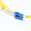 17 Meter Singlemode Duplex Fiber Optic Cable (9/125) - LC to LC - Yellow view 3