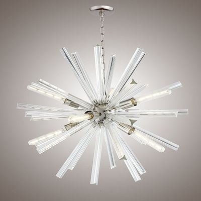 29" Inch Crystal Bar Ceiling Pendant Fixtures Chandelier Sputnik Axis (Clear Glass) (Clear Glass 29")
