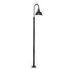 Cocoweb Blackspot 132in Outdoor LED Barn Post Light in Black with 10" Shade in Mahogany Bronze - BBSP10MB-3PB view 1