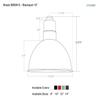Cocoweb Blackspot 132in Outdoor LED Barn Post Light in Black with 10" Shade in Mahogany Bronze - BBSP10MB-3PB view 2