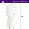 Dysmio 13 Watt Mini Spiral - GU24 Base - Mini-Twist CFL Light Bulb 60 Watt Equivalent 2700K Pack of 4 view 2