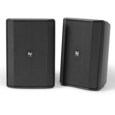 Electro-Voice EVID-S5.2B 300W 5 inch Weather-Resistant Wall-Mount Speaker (Pair) - Black