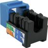CAT6 RJ45 Keystone Jack, V-Max Series - Blue Color - (50 pack) view 2