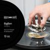 Hudson Hi-Fi BigBen Record Weight Stabilizer with Protective Leather Pad - 13-Ounce Vinyl Turntable Weight - Durable & Stylish LP Stabilizer - Fits on Any Turntable - Chrome view 2