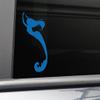 Nashville Decals Mermaid Vinyl Decal Laptop Car Truck Bumper Window Sticker, 8" x 4", Blue view 1