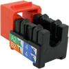 CAT6 RJ45 Keystone Jack, V-Max Series - Orange Color - (50 pack) view 2