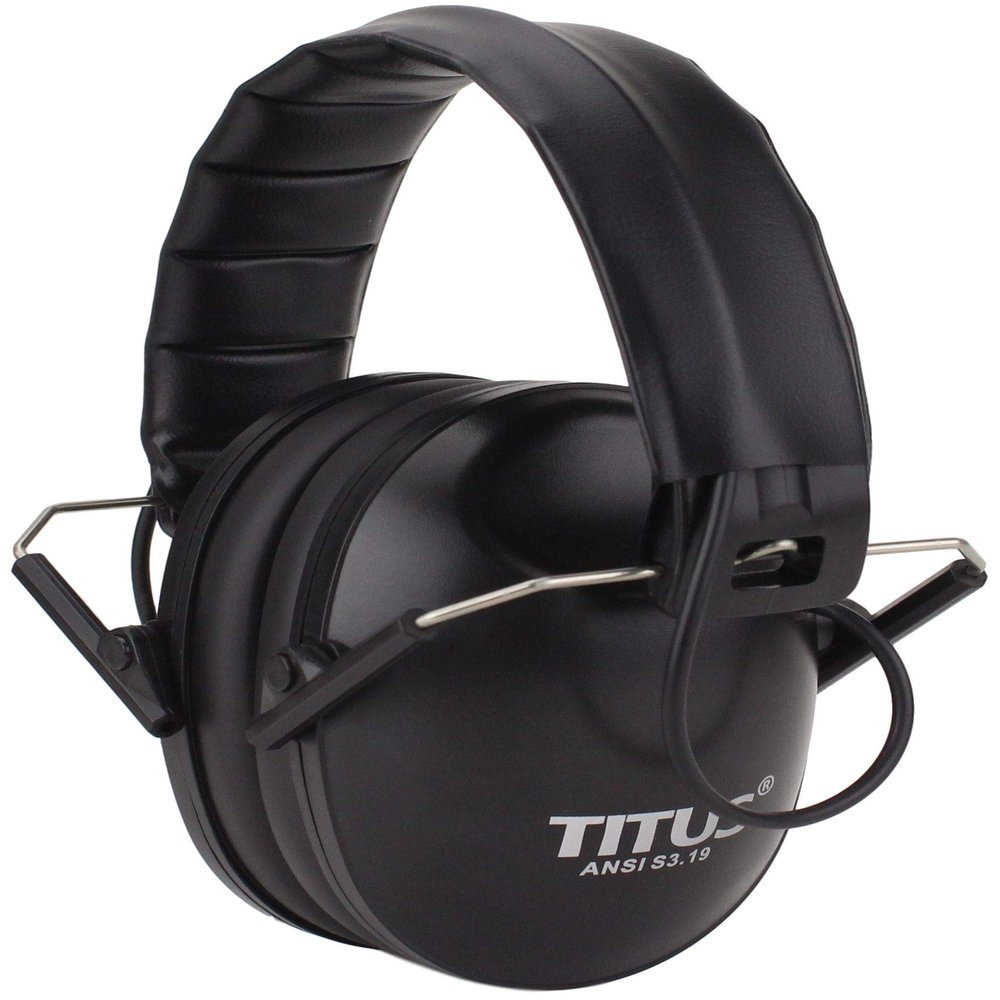 TITUS EB2 Low Profile Smart Series Electronic Noise Cancelling Hearing Protection, Noise Management Earmuffs