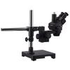3.5X-45X TRINOCULAR Stereo Zoom Microscope ON Single-ARM Boom Stand W/Heavy Duty 80-LED view 3