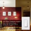 Lutron Diva Reverse-Phase (ELV) Dimmer Switch, 250W LED or 500W ELV, Single Pole/3-Way, 120V, Neutral Required, DVRP-253P-WH, White view 3