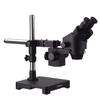 AmScope 3.5X-45X Black Stereo Zoom Microscope with Single Arm Boom Stand with 80-LED Ring-Light view 3