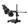 AmScope 3.5X-45X Black Stereo Zoom Microscope with Single Arm Boom Stand with 80-LED Ring-Light view 4
