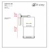 Z-Lite 562M-DBZ-LED Lestat Outdoor Wall Sconce, 1-Light 14 Watts, Deep Bronze view 2