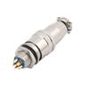 uxcell XS9JK-5P AC 250V 6A 9mm Thread Metal Panel Male Female Aviation Connector Adapter view 1