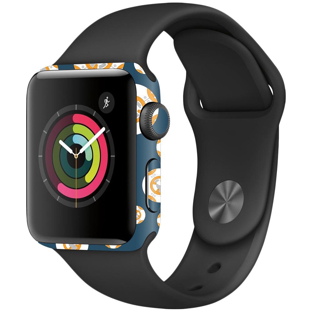 MightySkins Skin Compatible with Apple Watch Series 2 38mm - Mini Galaxy Bots | Protective, Durable, and Unique Vinyl Decal wrap Cover | Easy to Apply, Remove, and Change Styles | Made in The USA