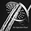AirJet-400 High Pressure Luxury Multi-Function Shower Head w/ High-Velocity Flow Accelerator(TM) Hydro-Engine for More Power with Less Water! Latest Style, Giant 5" Face PLUS Push-button Flow Control view 4